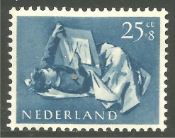 670 Netherlands 1954 Boy Convalescent MH * Neuf (NET-91) - Médecine