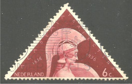 670 Netherlands 1936 Minerva Triangle (NET-63) - Gebruikt