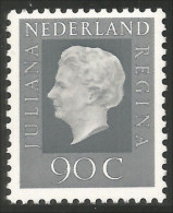 670 Netherlands 1975 90c Grey Queen Juliana MNH ** Neuf SC (NET-18) - Ungebraucht