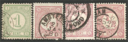 670 Netherlands 1876-94 Stamps (NET-7) - Gebraucht