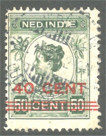 669 Netherlands Indies 1922 40c On 50c (NEC-18) - Niederländisch-Indien