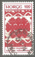 690 Norway 1973 Laponie Lapland Textile Sami (NOR-419b) - Textiles