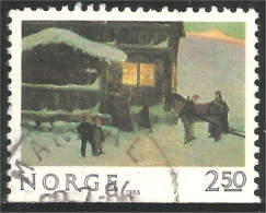 690 Norway Noel Christmas Weihnachten Natale Nadal Tableau Painting (NOR-366d) - Usati