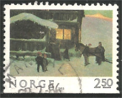 690 Norway Noel Christmas Weihnachten Natale Nadal Tableau Painting (NOR-366d) - Used Stamps