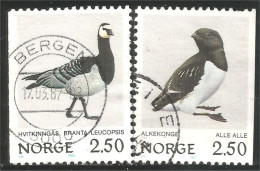 690 Norway Oiseau Bird Vogel Uccello Oie Goose Gans Oca Ganso Little Auk Krabbentaucher Kleine Alk (NOR-361d) - Usados