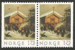 690 Norway Christmas Noel Tidemand Pair MNH ** Neuf SC (NOR-278) - Ungebraucht