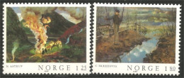 690 Norway Tableaux Skredsvig Astrup Paintings MNH ** Neuf SC (NOR-239) - Medicine