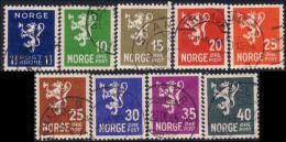 690 Norway 9 Lion Rampant (NOR-49) - Used Stamps
