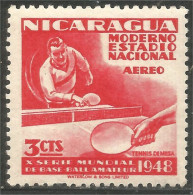 684 Nicaragua Tennis Table Ping Pong MH * Neuf (NIC-585) - Tischtennis