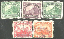 684 Nicaragua 5 Old Different Stamps (NIC-499) - Nicaragua