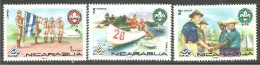 684 Nicaragua Scouts Canot Canoe Drapeau Flag MNH ** Neuf SC (NIC-459) - Nuevos