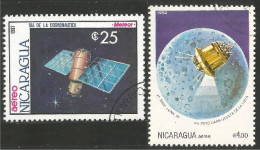 684 Nicaragua Satellite Communications Space Espace (NIC-449) - Amérique Du Nord