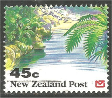 706 New Zealand Trees Arbres Rivière River (NZ-165) - Used Stamps