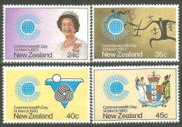 706 New Zealand 1983 Journée Commonwealth Day Armoiries Wool Laine MNH ** Neuf SC (NZ-136) - Nuevos