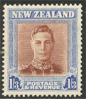 706 New Zealand 1947 George VI 1 1/2 Sh MH * Neuf (NZ-82) - Ongebruikt