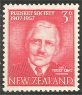 706 New Zealand 1957 Sir Truby King MNH ** Neuf SC (NZ-96a) - Unused Stamps