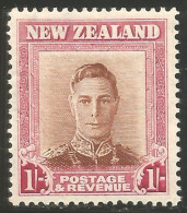 706 New Zealand 1947 George VI 1sh MH * Neuf (NZ-81) - Ongebruikt