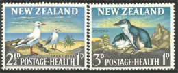 706 New Zealand 1964 Gull Mouette Pingouin Penguin MH * Neuf (NZ-58a) - Seagulls