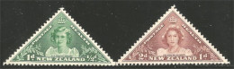 706 New Zealand 1943 Triangle Princesses Margaret Rose And Elizabeth MH * Neuf (NZ-37b) - Other & Unclassified