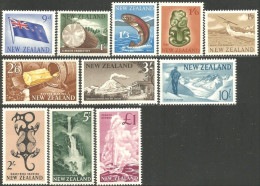 706 New Zealand 1980-88 High Values Hautes Valeurs MH * Neuf (NZ-25) - Ongebruikt