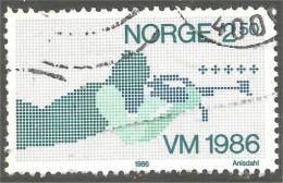 690 Norway 1986 Biathlon Tir Shooting Arm Arme Fusil Gun (NOR-448b) - Hiver