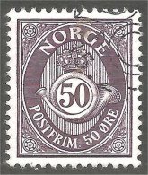 690 Norway 1978 Cor Postal Horn 50c Purple Violet (NOR-443b) - Correo Postal