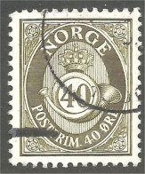 690 Norway 1978 Cor Postal Horn 40c Olive (NOR-442b) - Posta