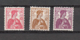 1909  N° 120 à 122   NEUFS**     COTE 130.00     CATALOGUE SBK - Nuovi