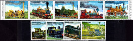 Paraguay 1972 Old Locomotives (2nd) (folded) Unmounted Mint. - Paraguay