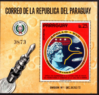 Paraguay 1973 Apollo 17 Souvenir Sheet Unmounted Mint. - Paraguay