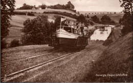 ! Werbekarte Geneigte Ebene Schönfeld In Ostpreußen, Schiff, Ship, Standseilbahn - Ostpreussen