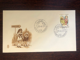 LUXEMBOURG FDC COVER 1973 YEAR NURSE CHILDREN HOSPITAL HEALTH MEDICINE STAMPS - FDC