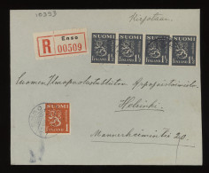 Finland 1942 Enso Registered Cover__(10393) - Covers & Documents