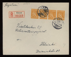 Finland 1943 Enso Registered Cover__(10377) - Cartas & Documentos