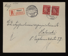 Finland 1939 Viipuri Registered Cover__(10371) - Storia Postale