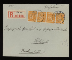 Finland 1942 Enso Registered Cover__(10414) - Brieven En Documenten