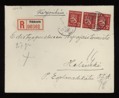 Finland 1939 Pitkäranta Registered Cover__(10418) - Storia Postale