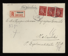 Finland 1939 Pitkäranta Registered Cover__(10418) - Briefe U. Dokumente