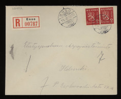 Finland 1939 Enso Registered Cover__(10402) - Briefe U. Dokumente
