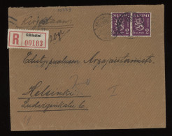 Finland 1936 Käkisalmi Registered Cover__(10383) - Cartas & Documentos