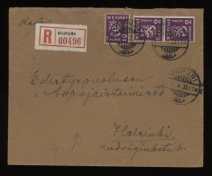 Finland 1935 Viipuri Registered Cover__(10412) - Storia Postale