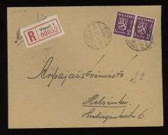 Finland 1935 Viipuri 1 Registered Cover__(10417) - Storia Postale