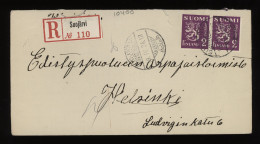 Finland 1934 Suojärvi Registered Cover__(10400) - Storia Postale