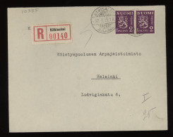 Finland 1935 Käkisalmi Registered Cover__(10385) - Cartas & Documentos