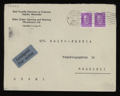 Estonia 1933 Tallinn Air Mail Cover To Finland__(12262) - Estonia