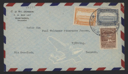 Ecuador 1940's Air Mail Cover To Denmark__(12551) - Ecuador