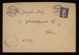 Czechoslovakia 1950 Praha Censored Cover To Wien__(11802) - Briefe U. Dokumente