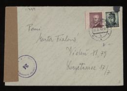 Czechoslovakia 1948 Malacky Censored Cover To Wien__(11799) - Lettres & Documents