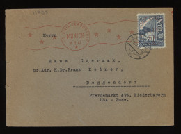 Czechoslovakia 1947 Vimperk Censored Cover To US Zone__(11795) - Lettres & Documents