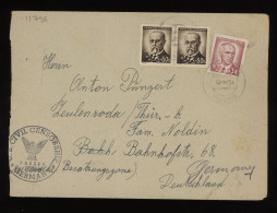 Czechoslovakia 1946 Censored Cover To Germany__(11796) - Covers & Documents